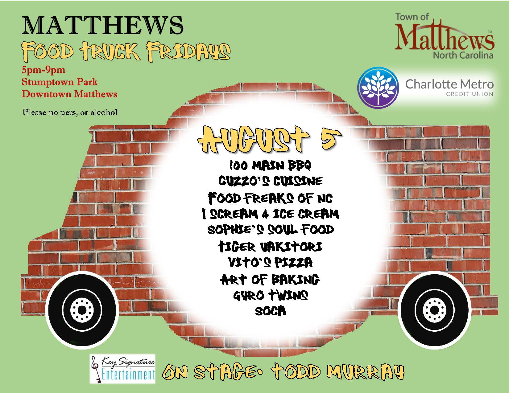 Food Truck Friday Matthews August 5th